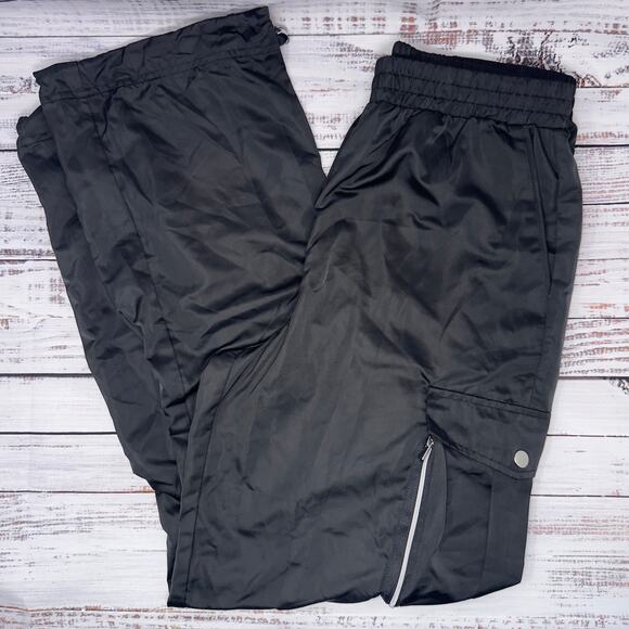 Forever 21 Black Athletic Pants women's Size Large NWT - Picture 1 of 7